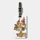 Musikkatzen Gepäckanhänger (Vorderseite vertikal)