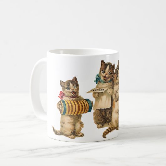 Musikkatzen Kaffeetasse (Vorderseite Links)