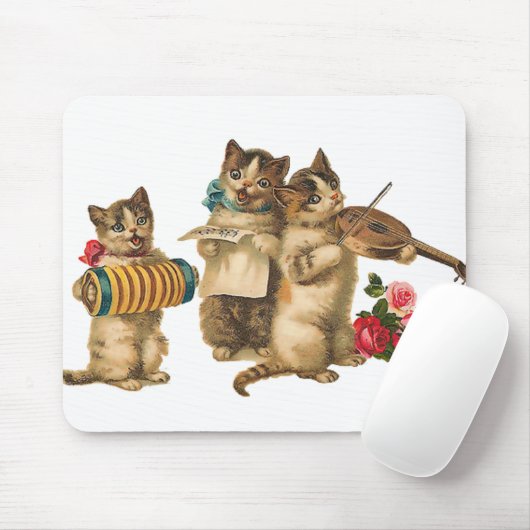 Musikkatzen Mousepad (Mit Mouse)