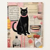 Musikkatzenkatze mit Kuchen Planer (Rückseite)