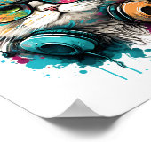 Musikkatzenposter Poster (Ecke)