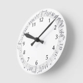 Musikkerbe (Bar) gehend in einen Kreis: Runde Wanduhr (Winkel)