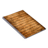 Musikkerbenotizbuch Notizblock (Rechte Seite)