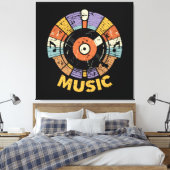 Musikklassiker Retro Leinwanddruck (Insitu (Schlafzimmer))