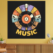 Musikklassiker Retro Leinwanddruck (Insitu (Wohnzimmer))
