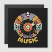 Musikklassiker Retro Magnetkarte (Vorne/Hinten)