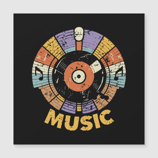 Musikklassiker Retro Magnetkarte (Vorderseite)