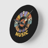 Musikklassiker Retro Runde Wanduhr (Winkel)