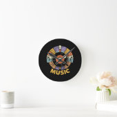 Musikklassiker Retro Runde Wanduhr (Zuhause)