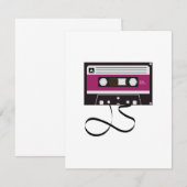 Musikklassisches Kassettenband Vintag Retro der 80 (Vorne/Hinten)