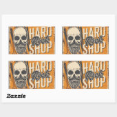 Musikklub Rechteckiger Aufkleber (Blatt)