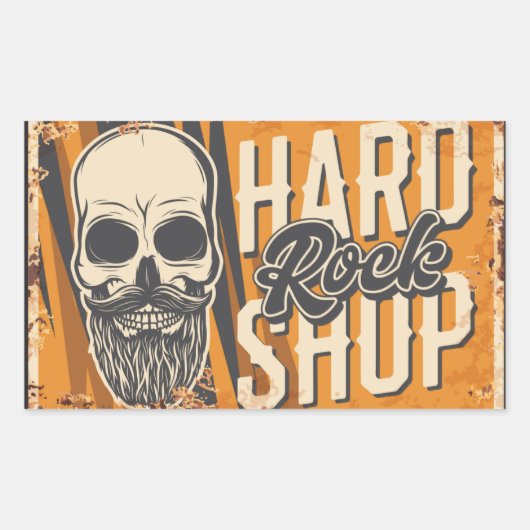 Musikklub Rechteckiger Aufkleber (Vorderseite)