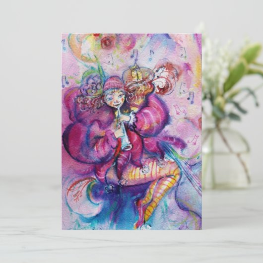 MUSIKKOLUH, rosa blau (Stehend Vorderseite)