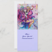 MUSIKKOLUH, rosa blau Einladung (Rückseite)