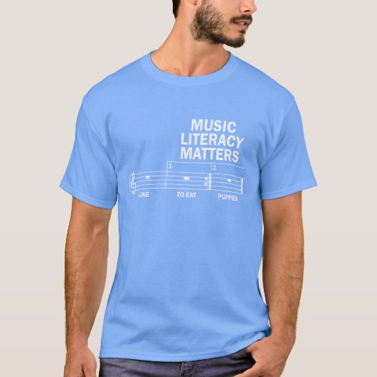 Musikkompetenz ist witzig T-Shirt (Vorderseite)