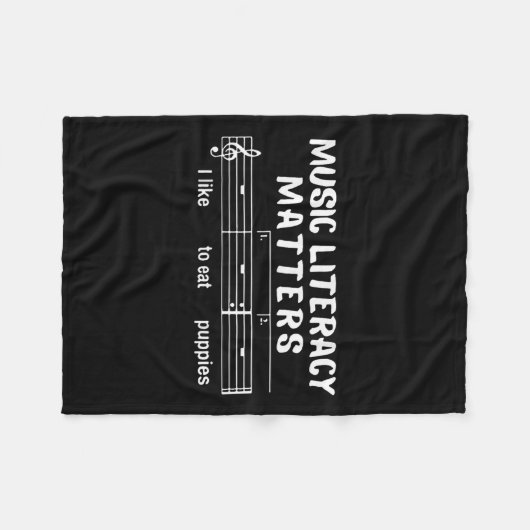 Musikkompetenz S Fleecedecke (Vorderseite (Horizontal))