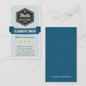 Musikkomponist - kreatives Retro Stilvoll Visitenkarte (Vorne/Hinten)