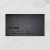 Musikkomponist Minimalistisch Typografie Black Visitenkarte (Rückseite)