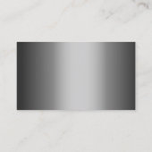 Musikkomponist Moderner Silbermetallischer Visitenkarte (Rückseite)