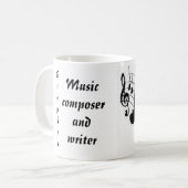 Musikkomponist und Schriftsteller Kaffeetasse (Vorderseite Links)