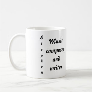 Musikkomponist und Schriftsteller Kaffeetasse