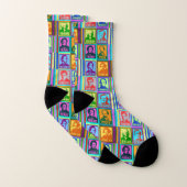 Musikkomponisten | Pop Art Multiprint Socken (Paar)