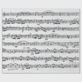 Musikkomposition auf Holz Geschenkpapier (Flach)