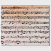 Musikkomposition im Hintergrund Geschenkpapier (Flach)
