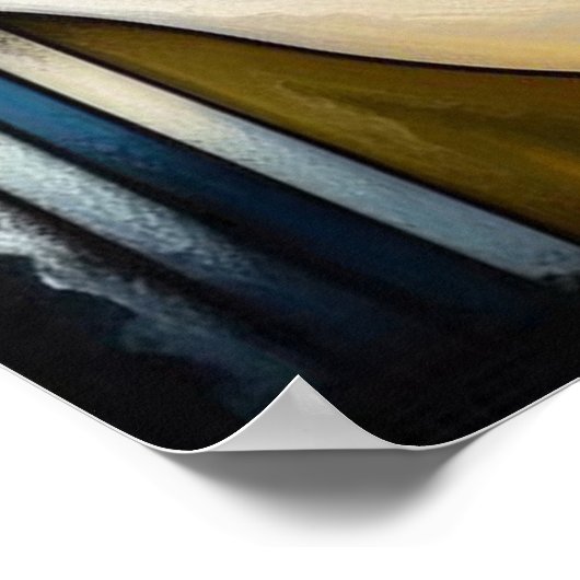 Musikkomposition - lyrisch abstraktes Stück 01 Poster (Ecke)