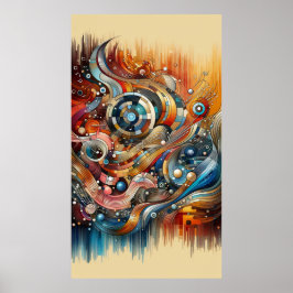 Musikkomposition - lyrisch abstraktes Stück 15 Poster