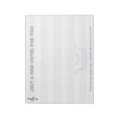 Musikkönig 11" x 8,5" Notizblock (Rotiert)