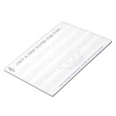 Musikkönig 11" x 8,5" Notizblock (angewinkelt)