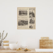 Musikkonservatorium, Schule, Kirche Poster (Küche)