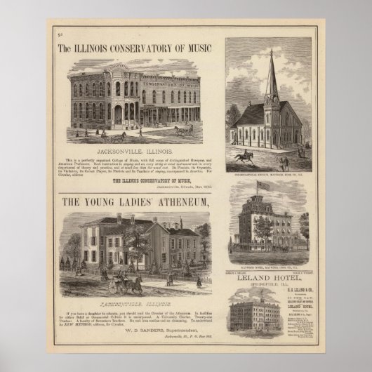 Musikkonservatorium, Schule, Kirche Poster (Vorne)