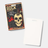 Musikkonzert Ausweis (Vorder- & Rückseite)