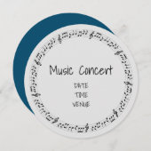 Musikkonzert für Kinder und Studenten Einladung (Vorne/Hinten)