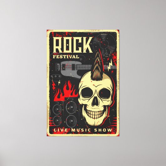 Musikkonzert Leinwanddruck (Vorderseite)