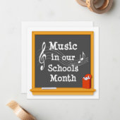 Musikkonzert Mitteilungskarte (Vorderseite/Rückseite Beispiel)