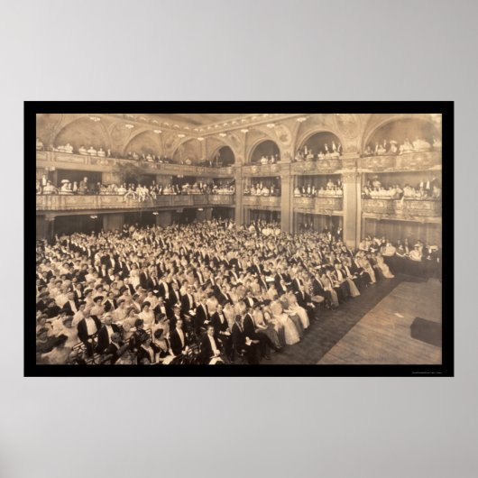 Musikkonzert New York Foto 1908 Poster (Vorne)