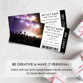 Musikkonzert Ticket-Geschenk Einladung