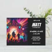 Musikkonzerte Gitarrist Einladung (Stehend Vorderseite)