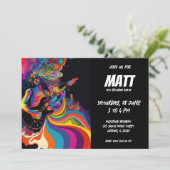 Musikkonzerte Gitarrist Einladung (Stehend Vorderseite)