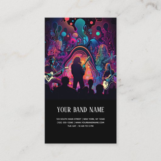 Musikkonzerte Visitenkarte (Vorderseite)