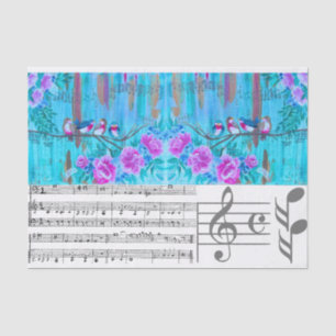 Musikkoordinierungspapier für DIY Seidenpapier
