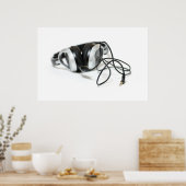Musikkopfhörer, Kabel und Jack Poster (Küche)