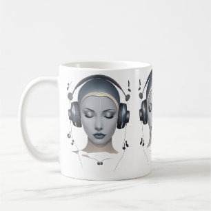 Musikkopfhörer Kaffeetasse