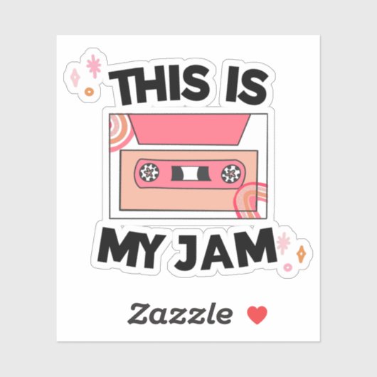 Musikkopie für gemischte Tape Retro Aufkleber (Blatt)