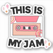 Musikkopie für gemischte Tape Retro Aufkleber (Vorderseite)