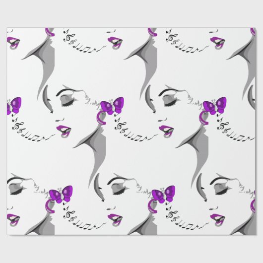 Musikkopie Geschenkpapier (Flach)