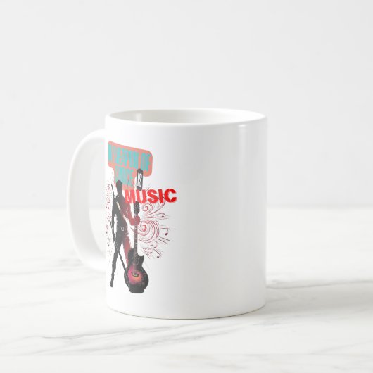 Musikkrieger Kaffeetasse (Vorderseite Links)
